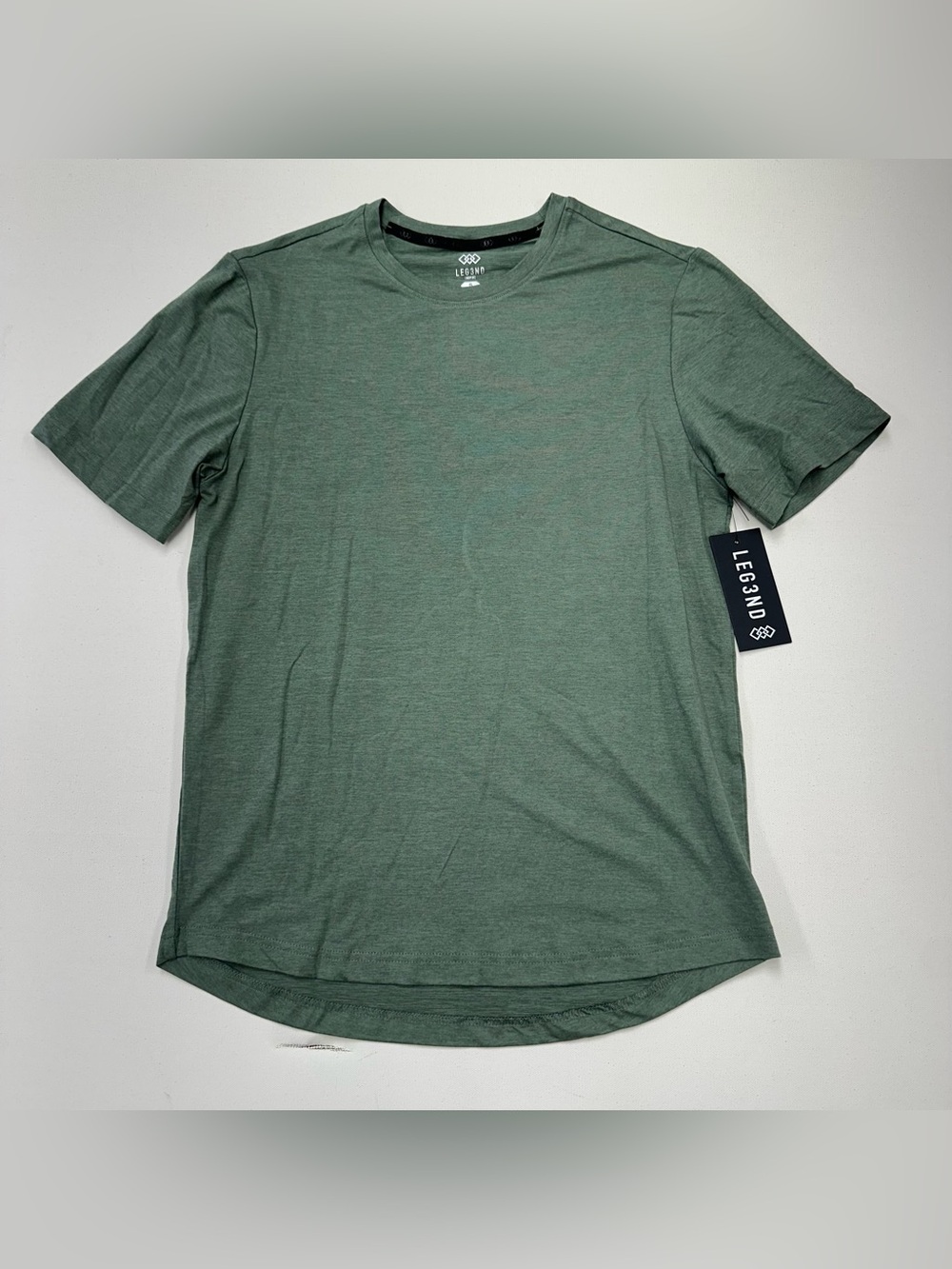 Leg3nd Inspire T Shirt Men Small Green Active Training Gym Short Sleeve Train
